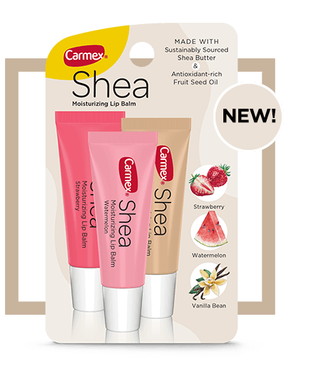 Carmex Shea Lip Balm Tubes 3 Pack